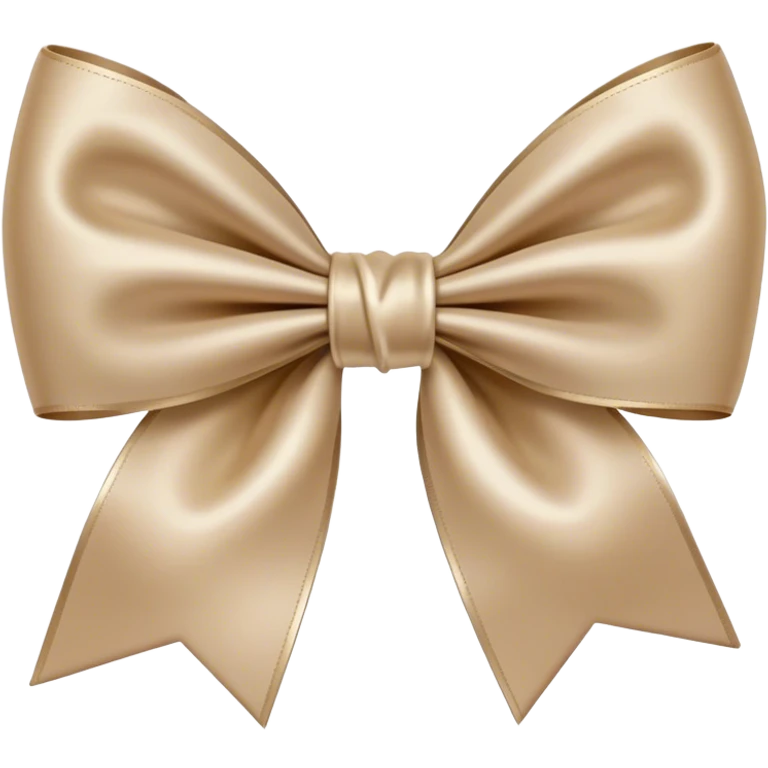 Beige bow emoji