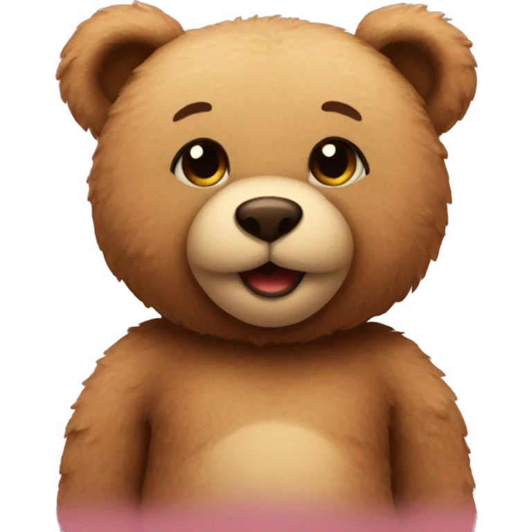 Teddy bear inlove emoji