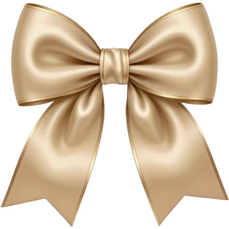 Beige bow emoji