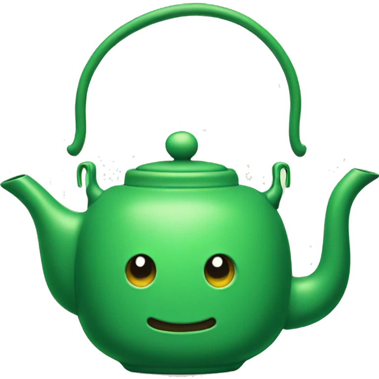 Green teapot emoji
