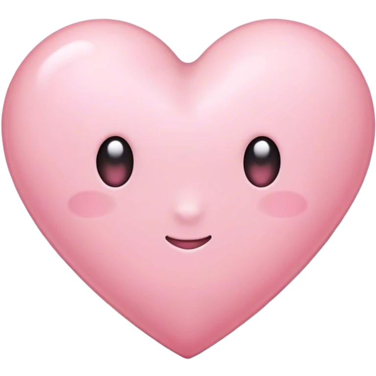 Light pink heart emoji