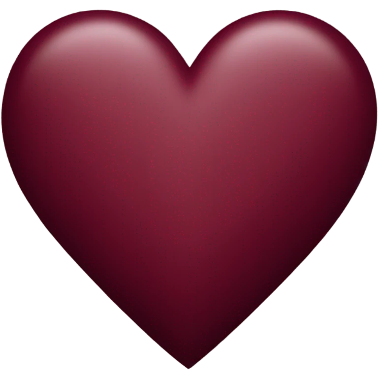 burgundy heart emoji