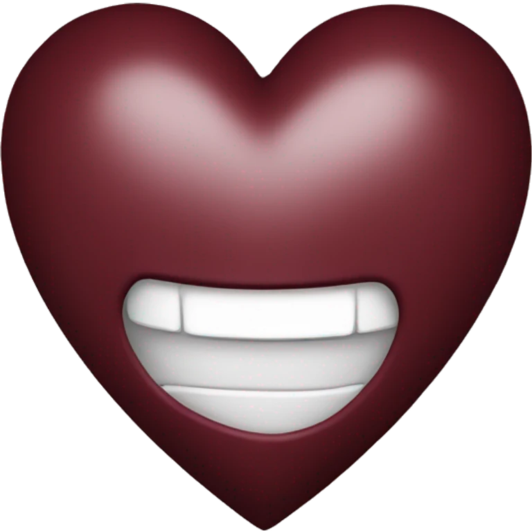 maroon heart emoji