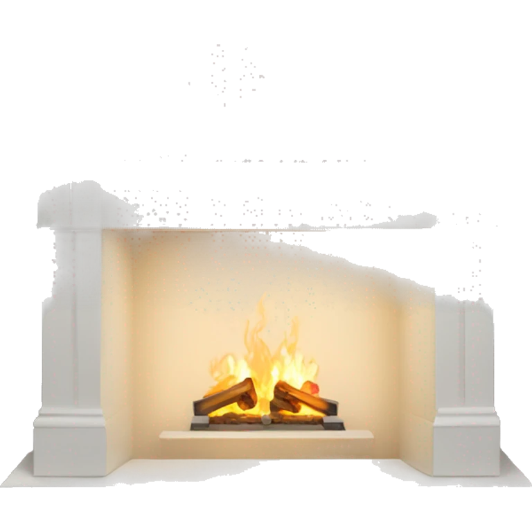 White fireplace emoji