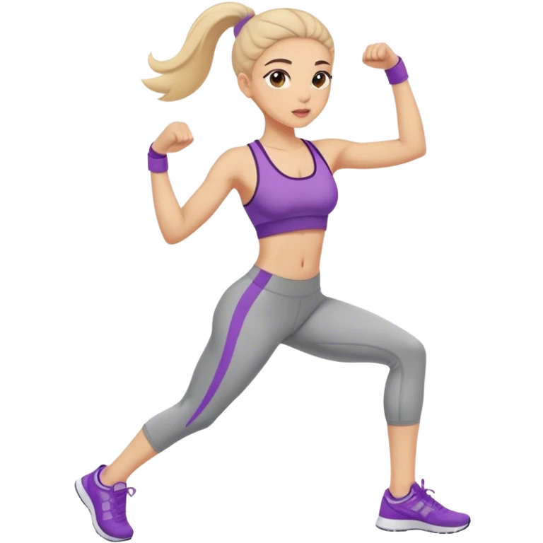 Exercising girl emoji