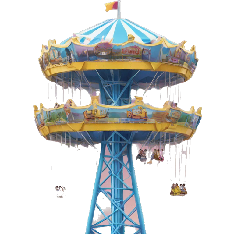 Amusement park drop tower emoji