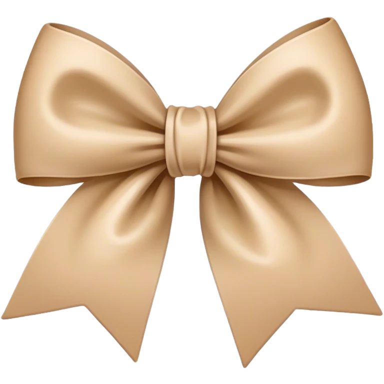 Beige bow emoji