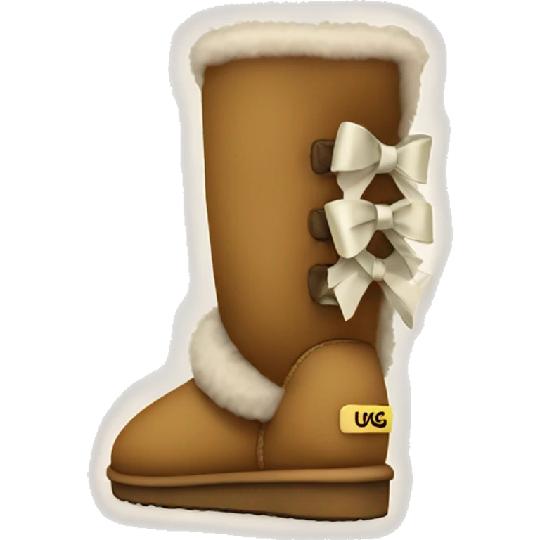 Uggs with a bow emoji