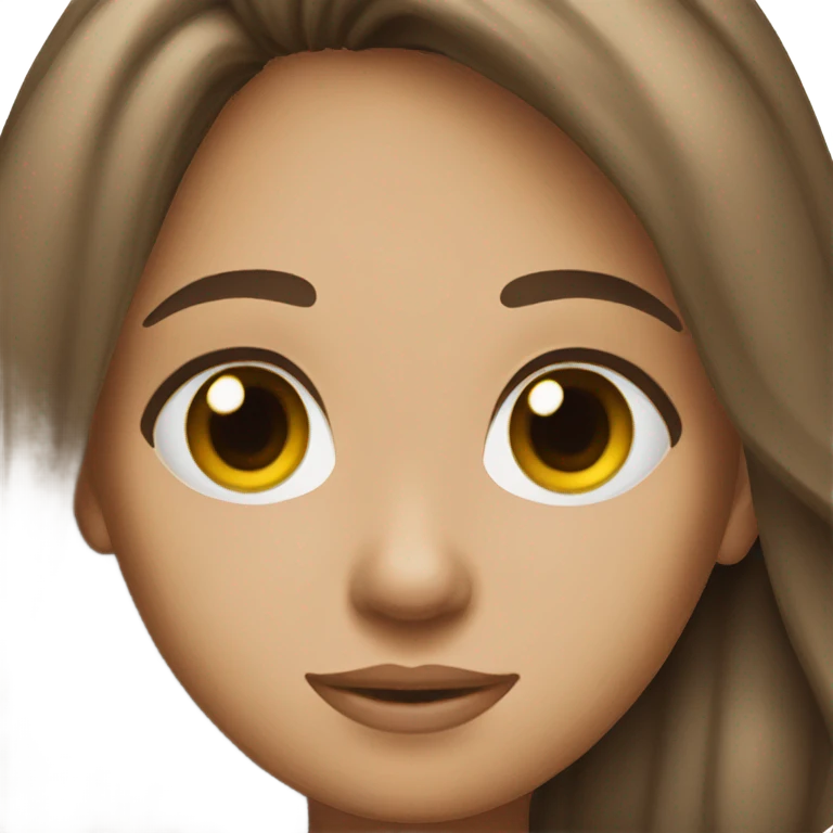 A Brunette pretty girl emoji