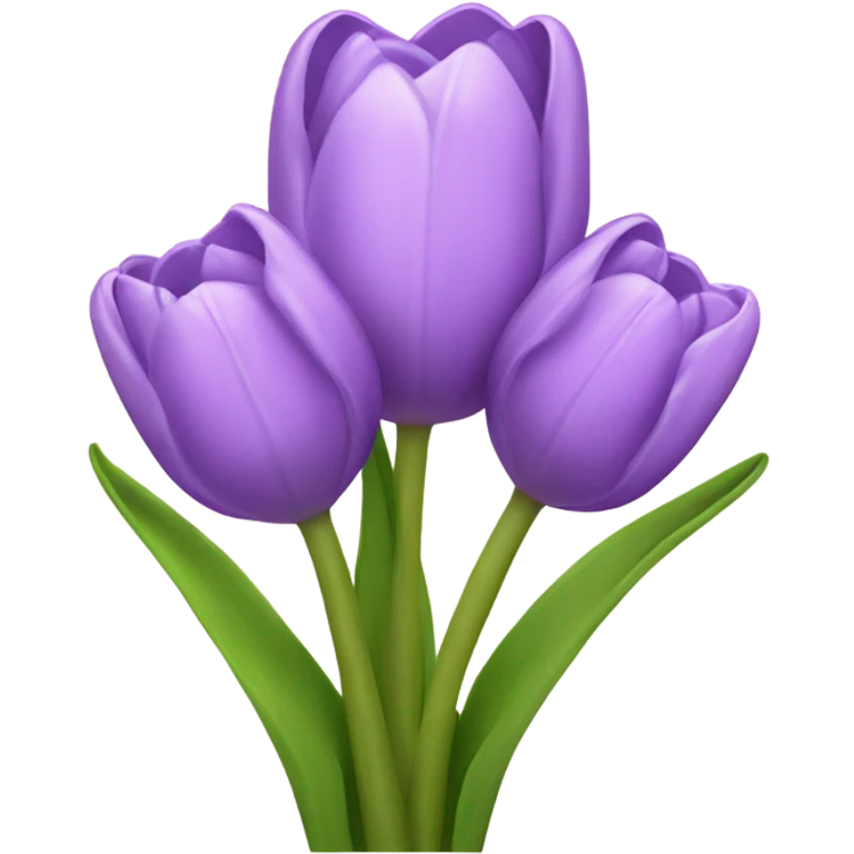 light purple tulip bouquet emoji