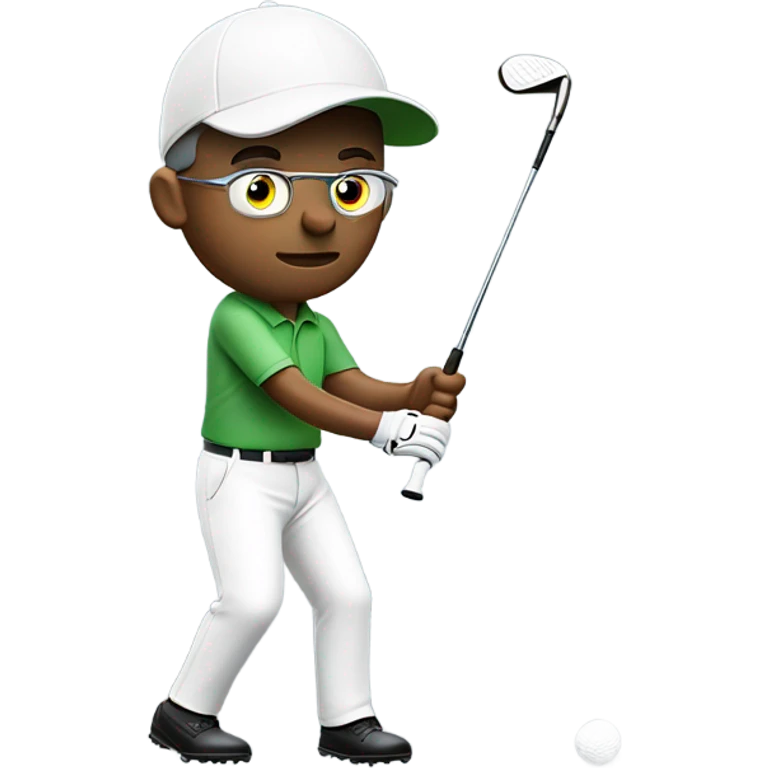 Blind golfer  emoji