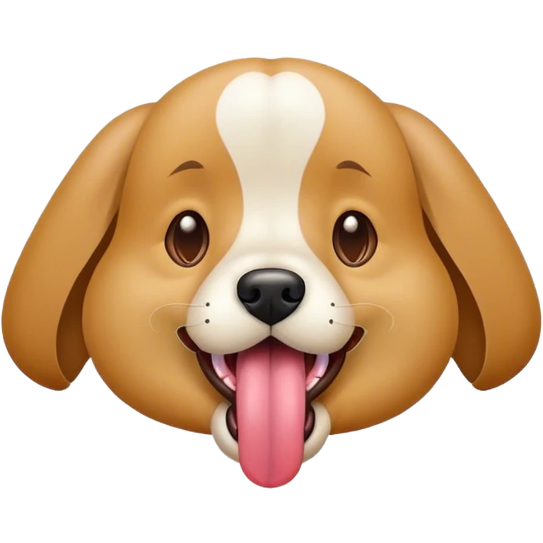 Dog with tongue out emoji