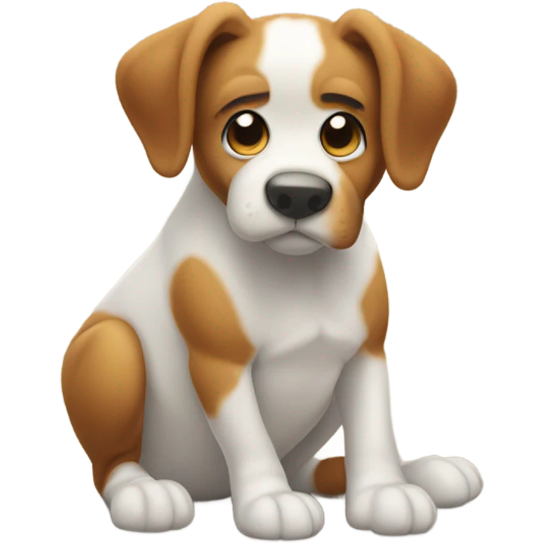 Dog pooping  emoji