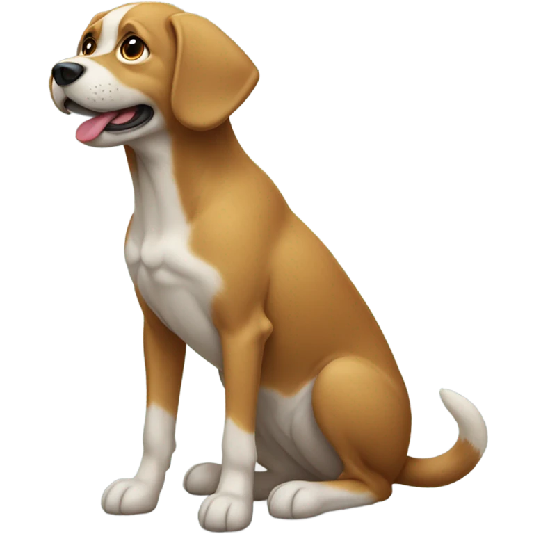 Dog pooping emoji