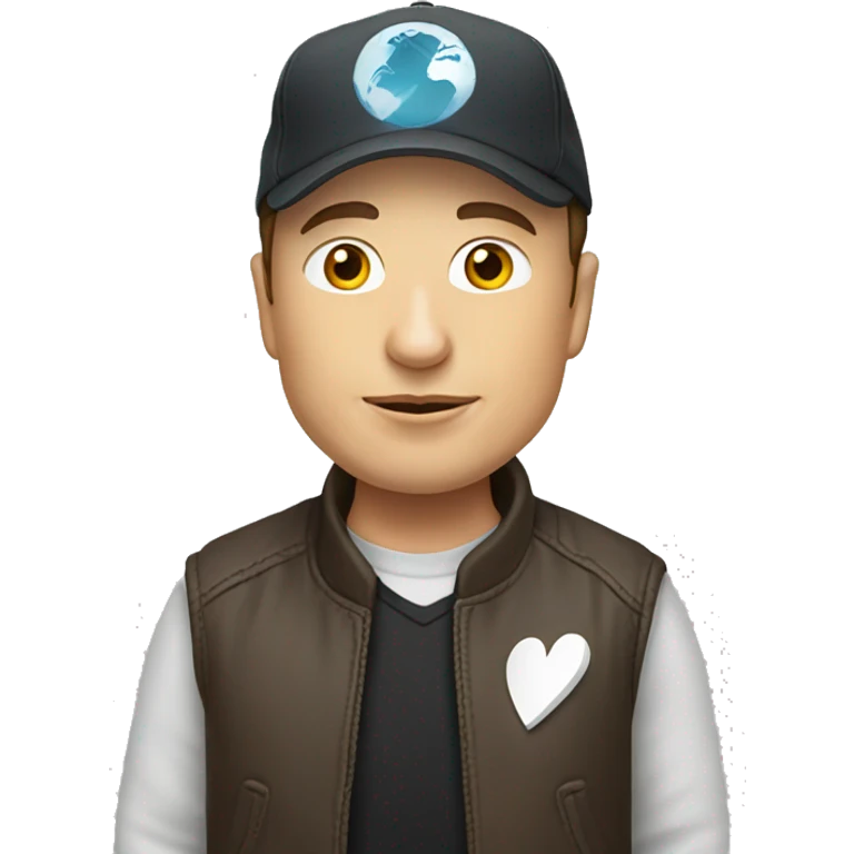 Elon musk wearing cap emoji