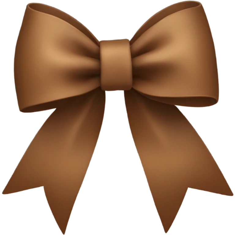 brown bow emoji