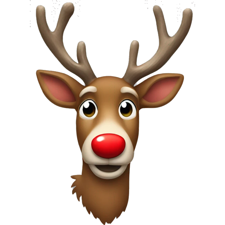Red Nosed Reindeer emoji