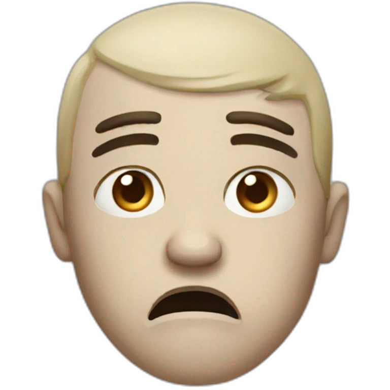 Unhappy emoji