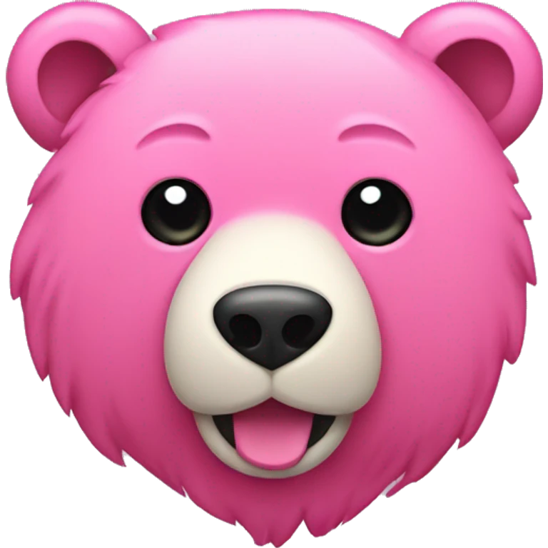 Oso con lazo rosa  emoji