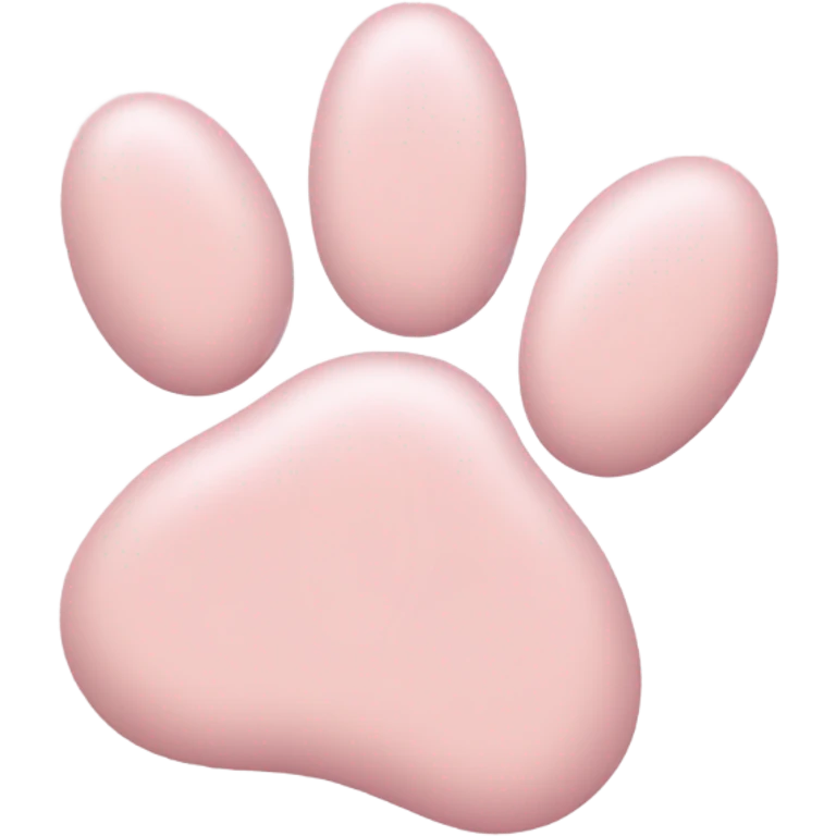 cute light pink paw emoji