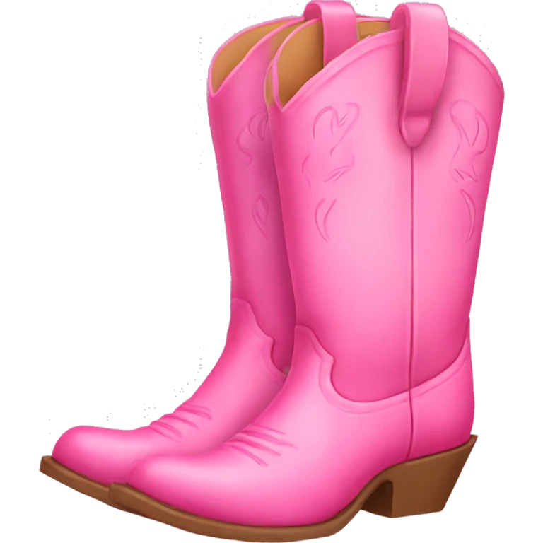 Pink cowgirl boots emoji