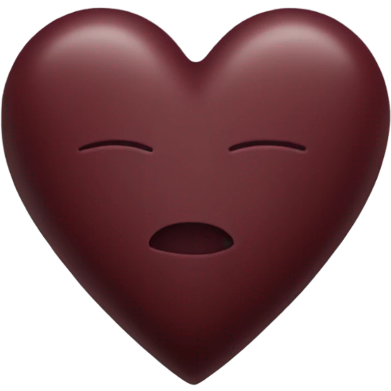 Maroon heart emoji
