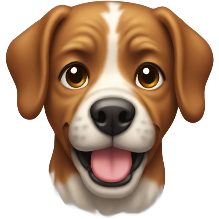 Dog pooping emoji