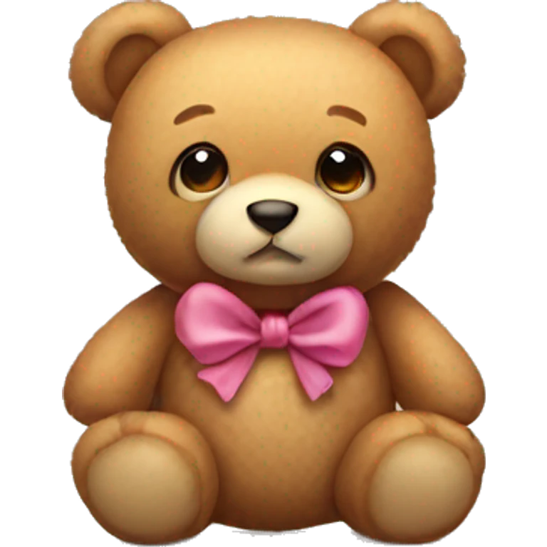 teddy bear with bow emoji
