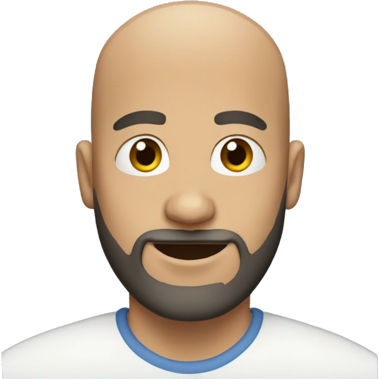 bald man with beard  emoji