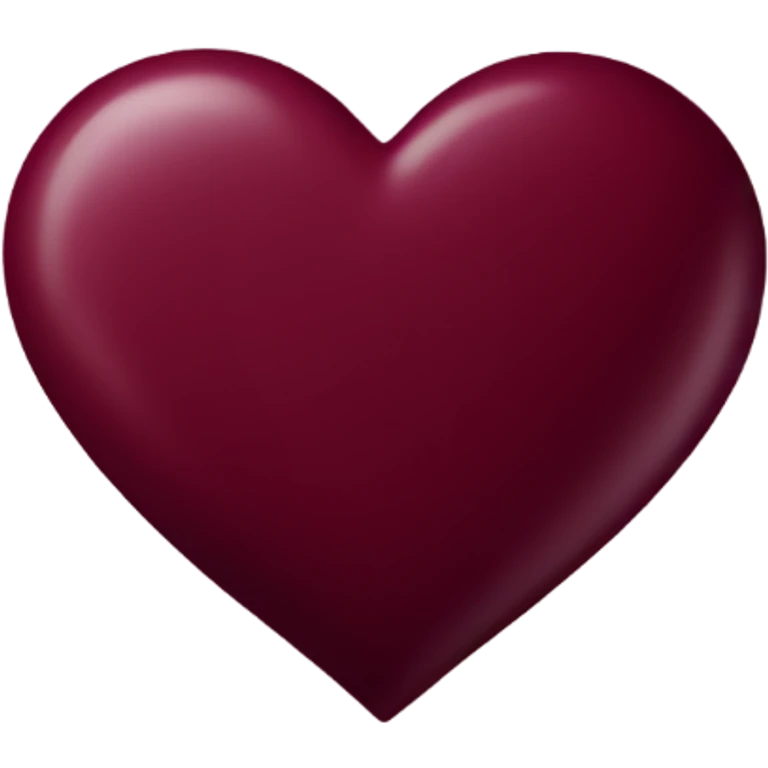burgundy heart emoji