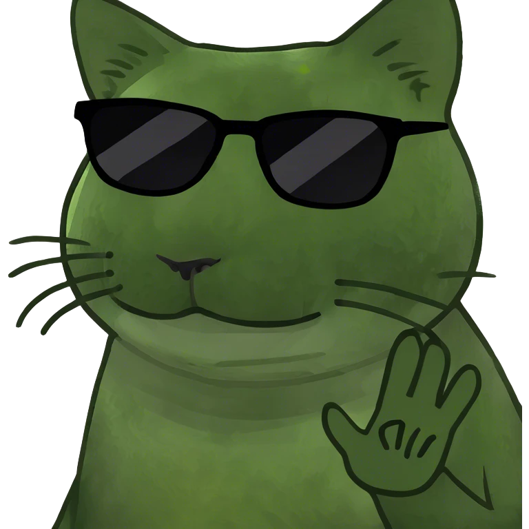 Cat with sunglasses emoji