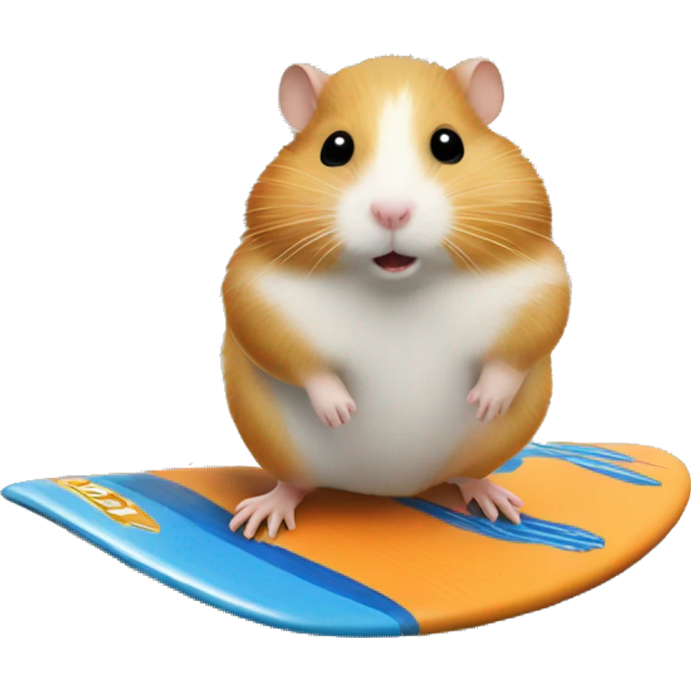 Hamster auf einem Surfbrett emoji