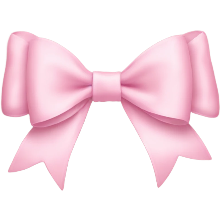 light pink bow on light pink bow emoji