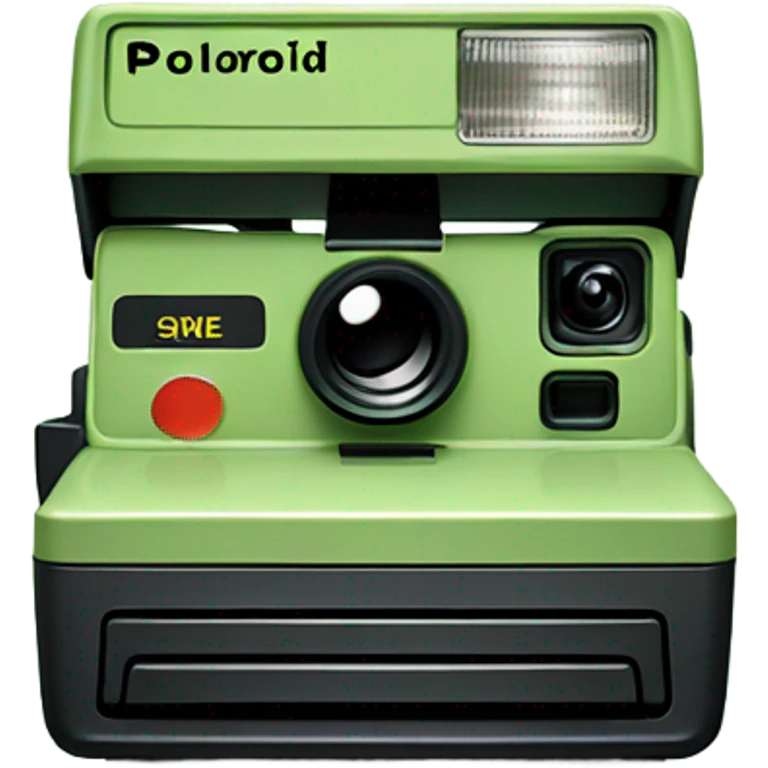Polaroid sage green emoji