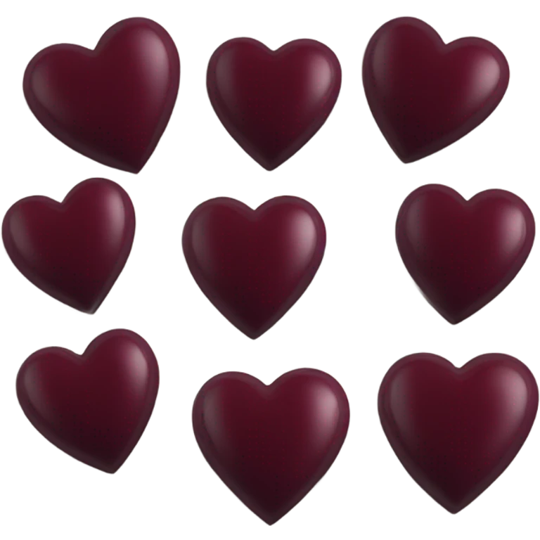 burgundy heart emoji