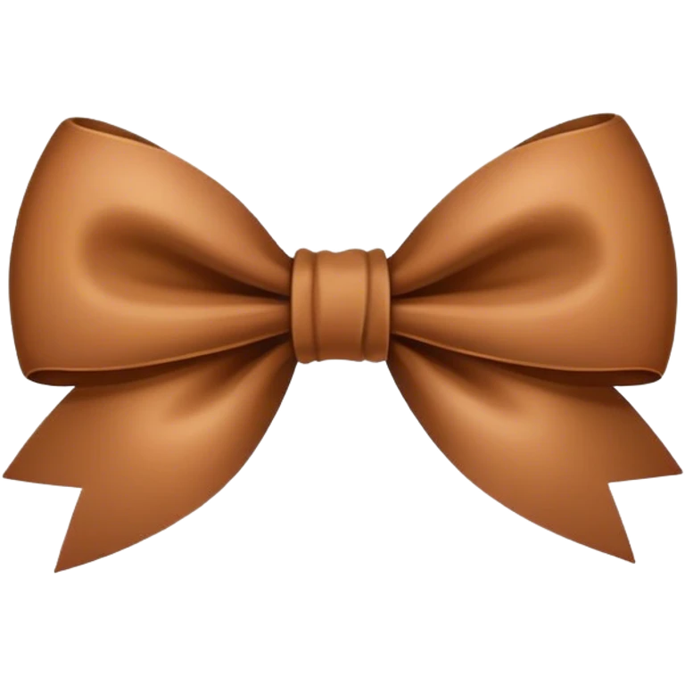 Brown bow emoji