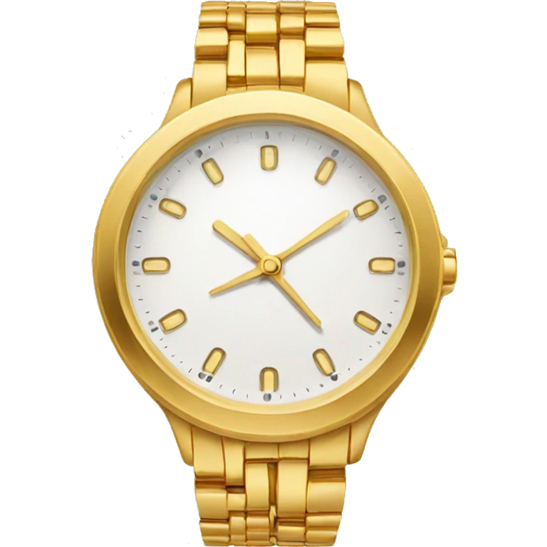 Gold dainty circular watch  emoji