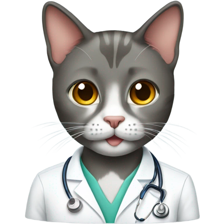 cat-veterinarian emoji