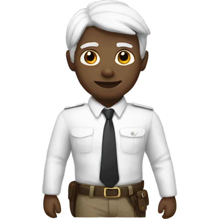 Mini white emoji