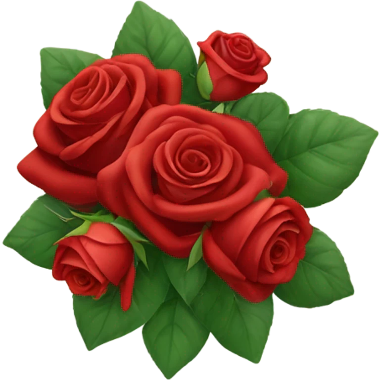 Red roses bouquet  emoji