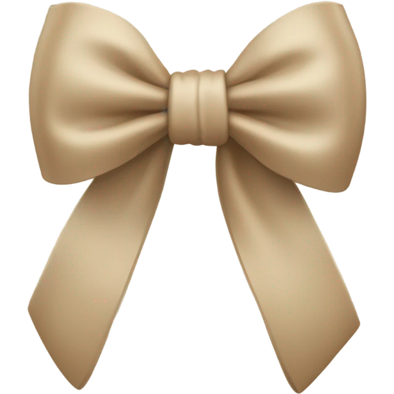 beige bow emoji