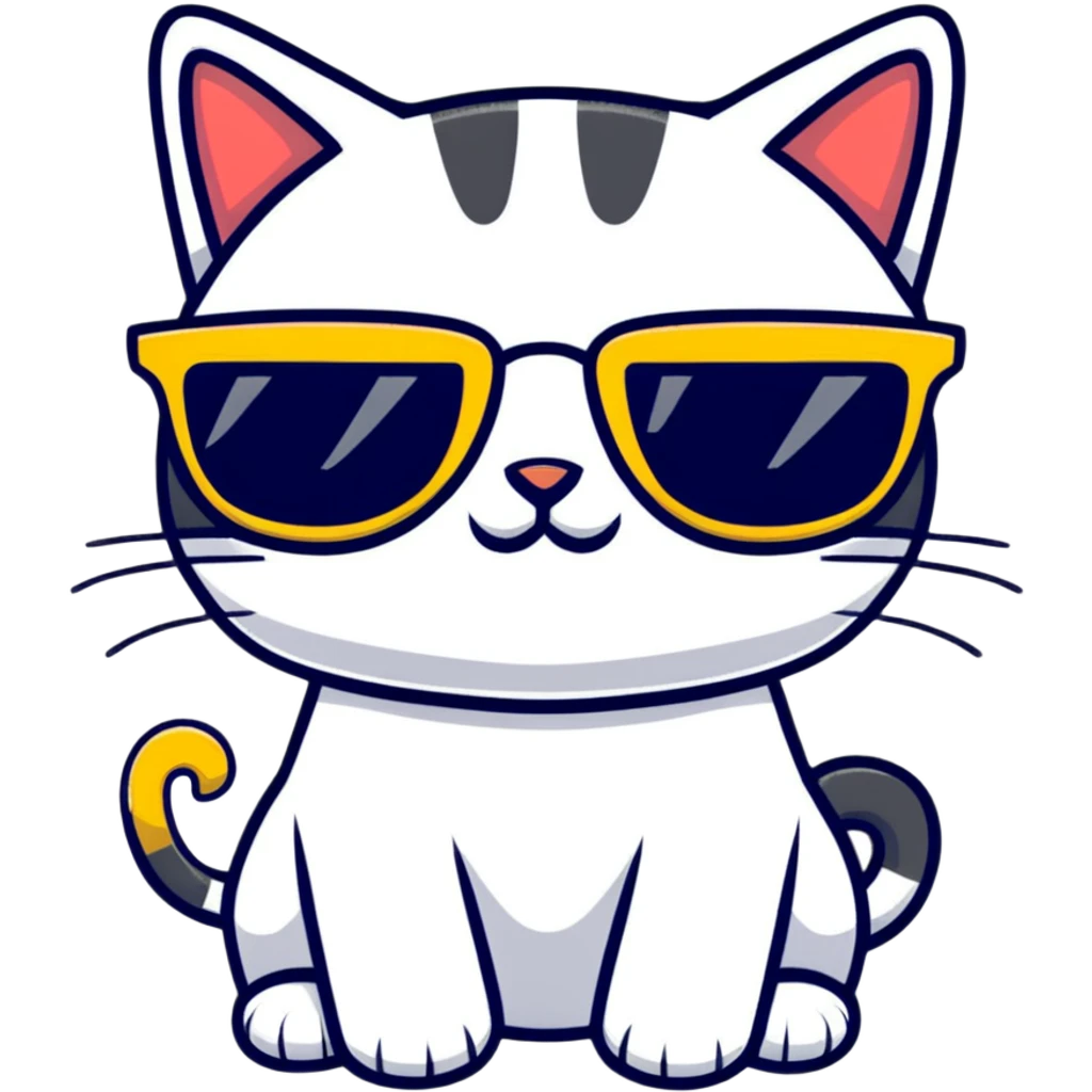 cat wearing sunglasses emoji