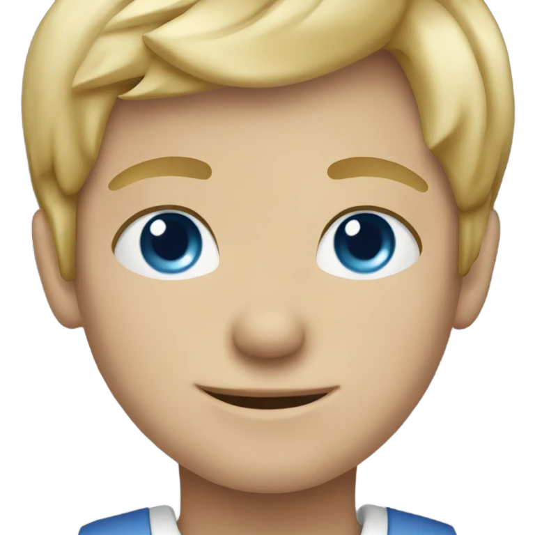 blue eyed boy with blonde hair emoji