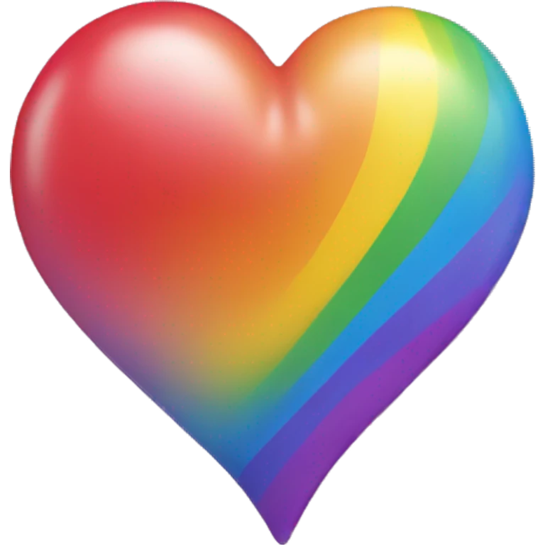 send heart with rainbow colour emoji