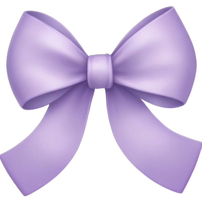 Pastel Purple ribbon bow emoji