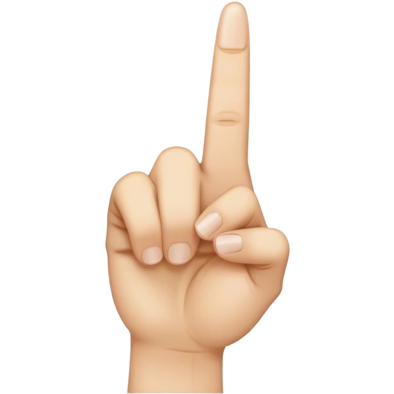 Middle finger emoji