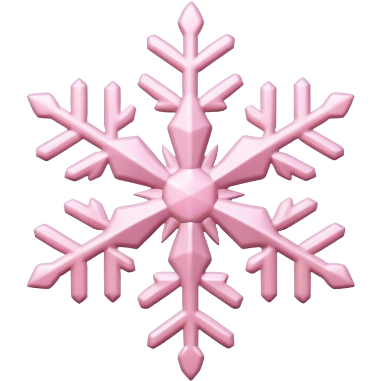 pastel pink snowflake  emoji