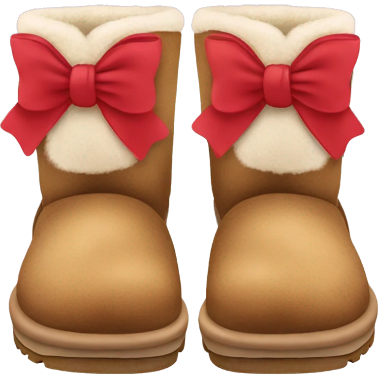 Uggs with bow emoji