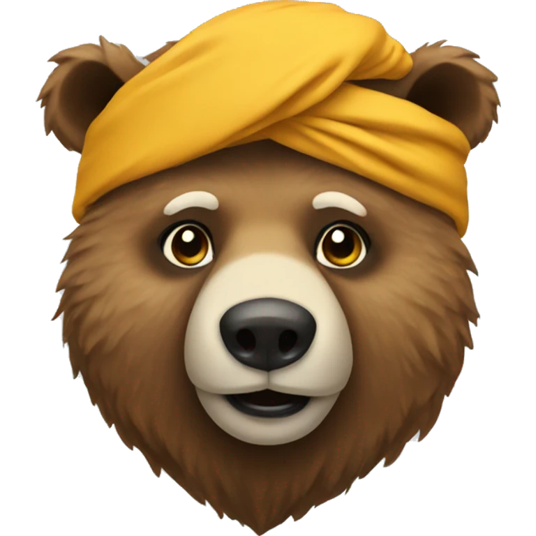 Bear with turban emoji
