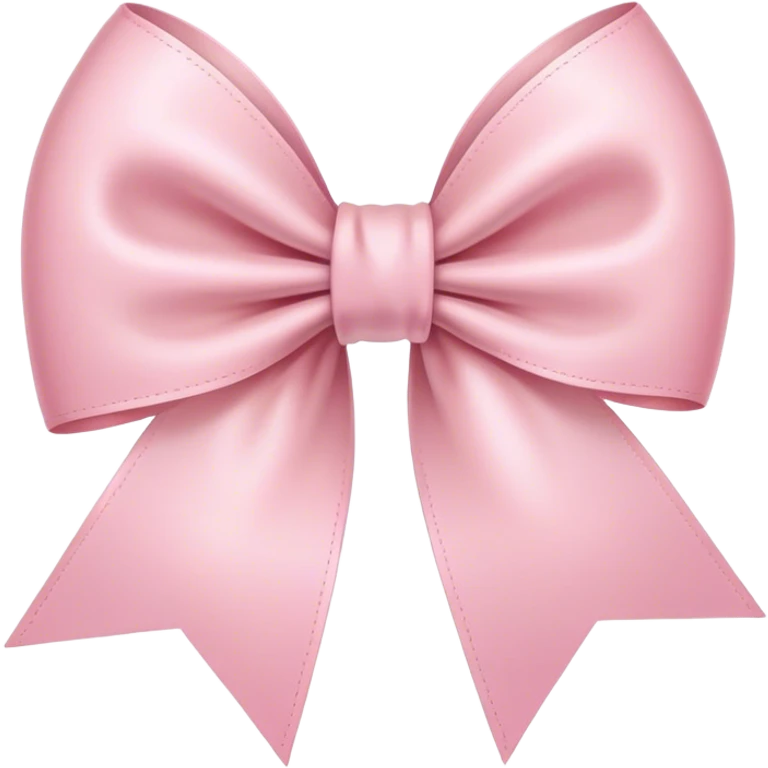 light pink ribbon bow emoji